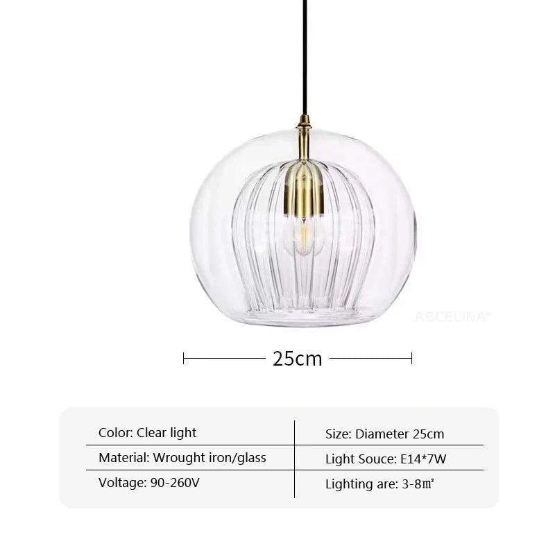 Mizan Glass Modern Pendant Modern
