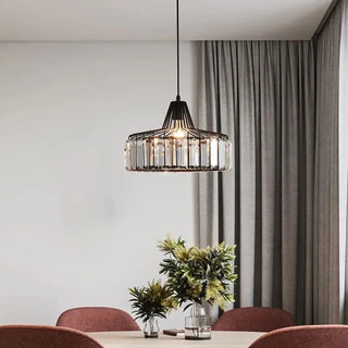 Serenity Crystal Pendant Lamp Opulent Modern  Handcrafted Artisan Ceiling Light