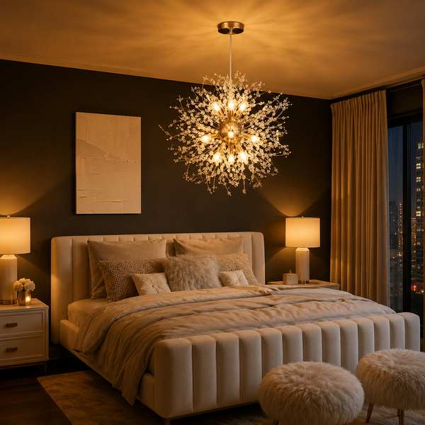 Zynella Dandelion Crystal LED Chandelier