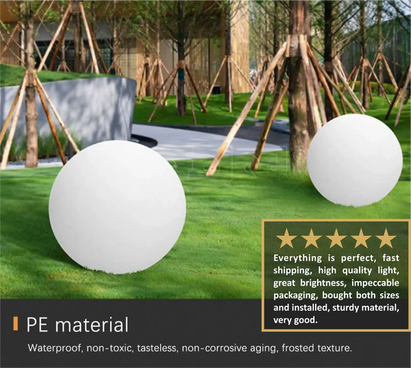 Zynella Orbital: 360° Atmosphere Spherical Garden Lamp (IP65)