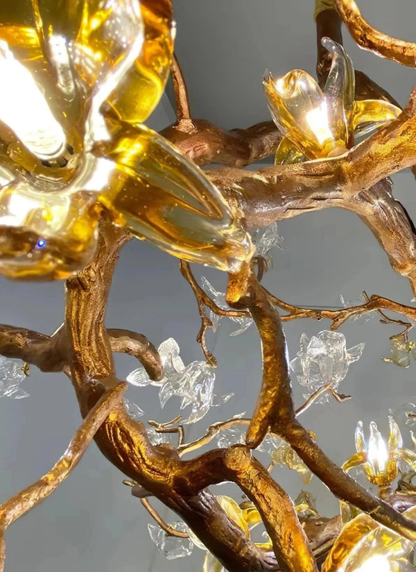 Zynella Willow Branch Modern Crystal Chandelier