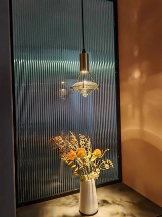 The Modern Crystal Pendant Refined Modern  Sculptural Spiral LED Fixture