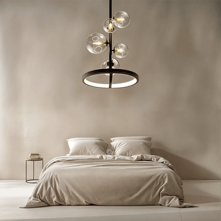 Lucian Bubble Chandelier Modern  Sculptural Spiral LED Fixture