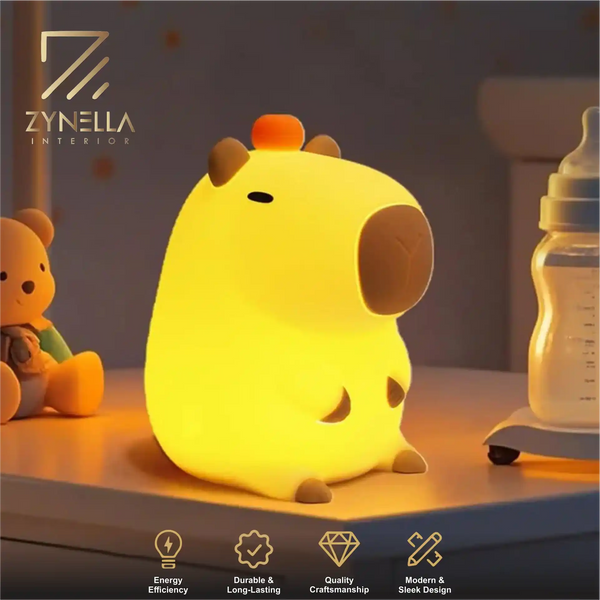 Zynella Waddle: Squishy Silicone Duck Night Light & Sleep Companion