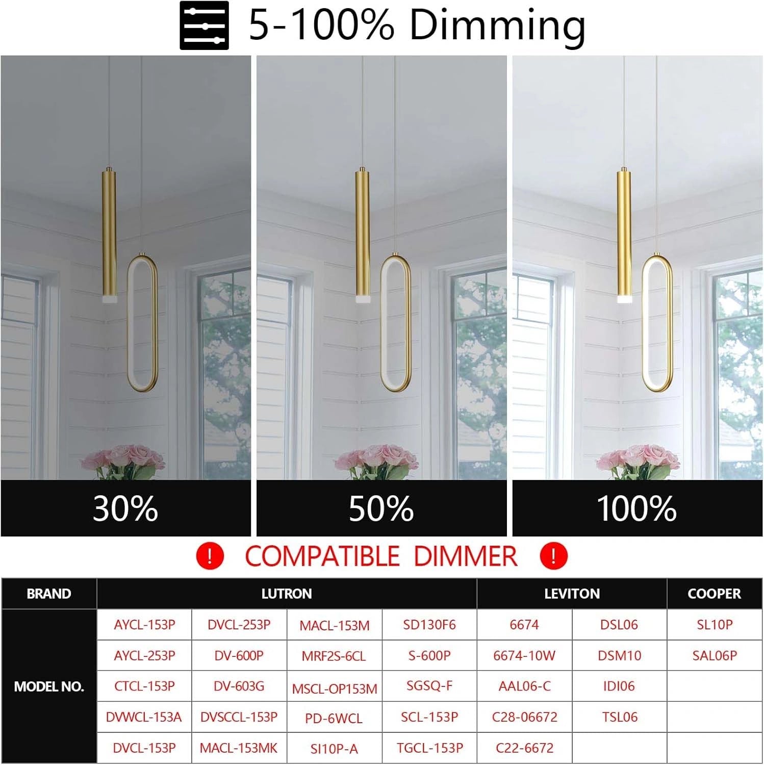 Lustre Minimalist Modern Pendant