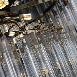 Waterloo Crystal Chandelier Stylish Modern Geometric Design Lamp