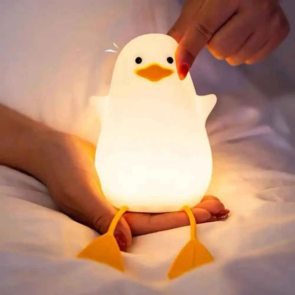 Zynella Waddle: Squishy Silicone Duck Night Light & Sleep Companion