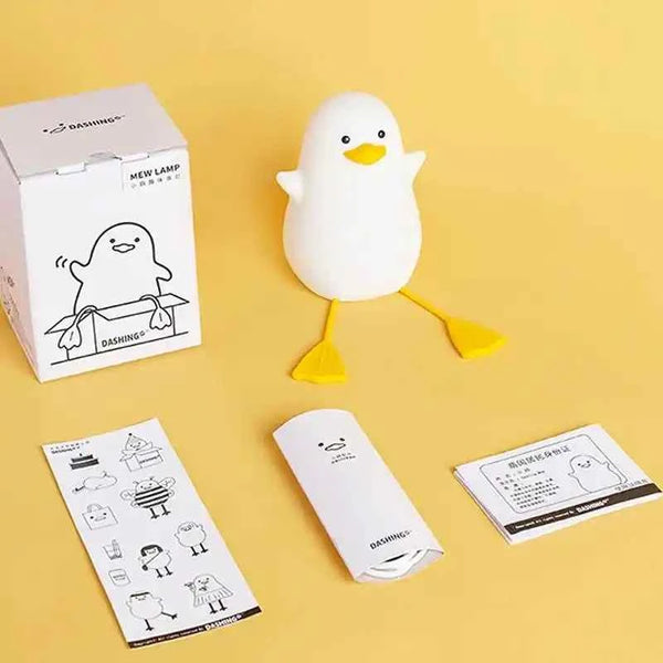 Zynella Waddle: Squishy Silicone Duck Night Light & Sleep Companion
