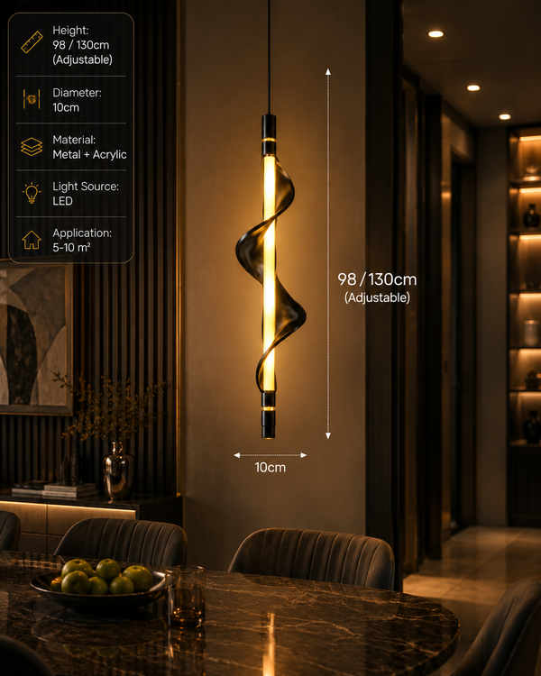 Zynella Nordic Long Tubes LED Linear Pendant Light