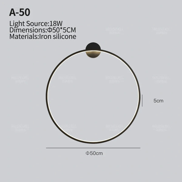 New Eclipse Round Elegant Wall Lamp