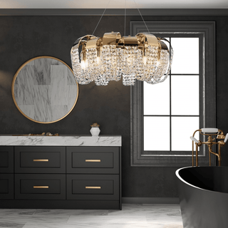 Denise Chandelier Modern  Luxury Gold Frame Light Fitting