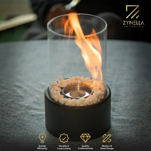 Zynella Inno-Fire TT-15: Modern Portable Tabletop Fireplace