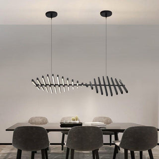 The Fishbone Chic Modern  Handcrafted Artisan Ceiling Light