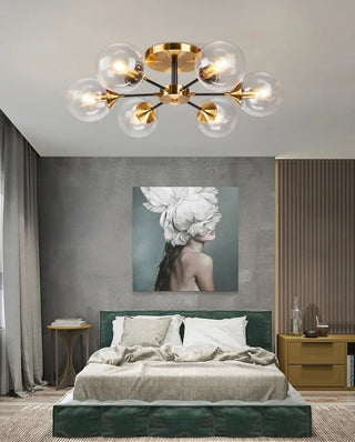 Jade Glass Ball Chandelier Modern  Timeless Lantern Style Wall Lamp