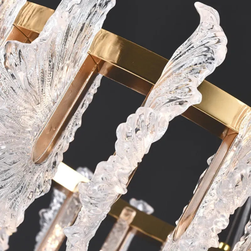 Zynella French Acrylic LED Pendant Chandelier