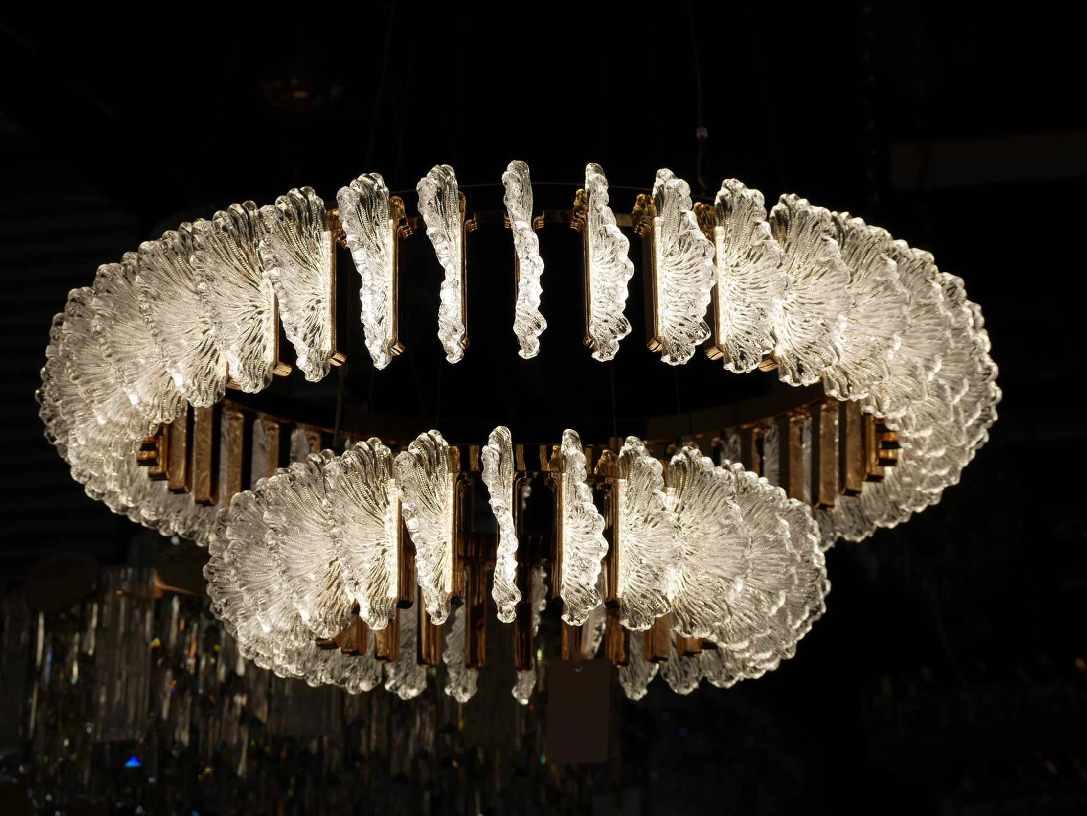 Zynella French Acrylic LED Pendant Chandelier