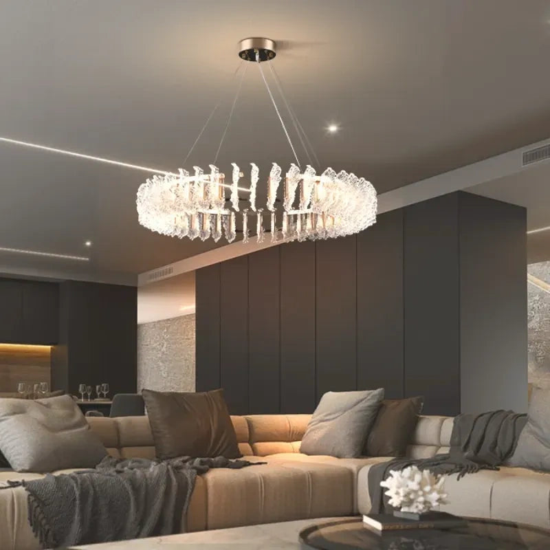 Zynella French Acrylic LED Pendant Chandelier
