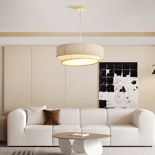Zynella Fabric Pendant Modern  Rustic Industrial Hanging Lamp