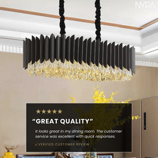 Serena Dining Chandelier Opulent Modern  Ultra Slim LED Panel Lighting