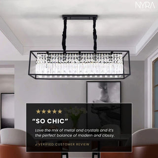 Molly Rectangle Chandelier Modern  Classic Drum Shade Ceiling Light