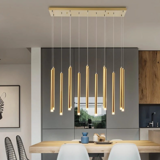 Zenova Chandelier Refined Modern  Sleek Linear Suspension Light