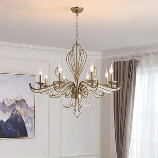 Opulent Bloom Crystal Chandelier Luxurious Modern  Minimalist Round Flush Mount