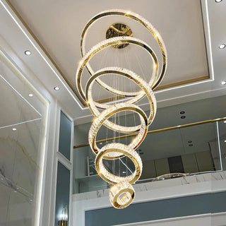 Royal Benedict Crystal Ring Chandelier Opulent Modern  Luxury Gold Frame Light Fitting