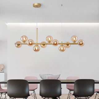 Customisable Visage chandelier Modern  Sleek Linear Suspension Light