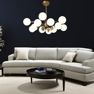 Melanie Bubble Chandelier Modern  Ornate Antique Finish Fixture