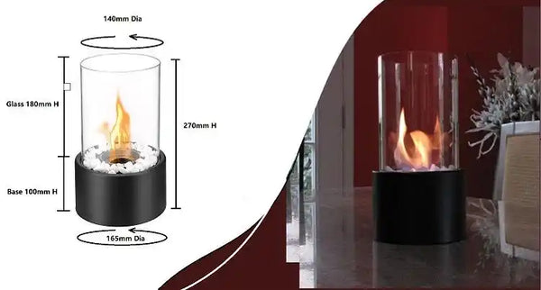 Zynella Inno-Fire TT-15: Modern Portable Tabletop Fireplace