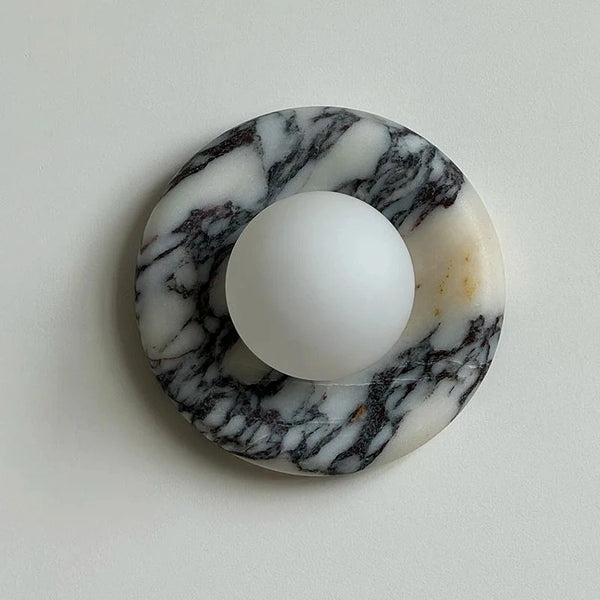 Modern Round Marble Wall Light
