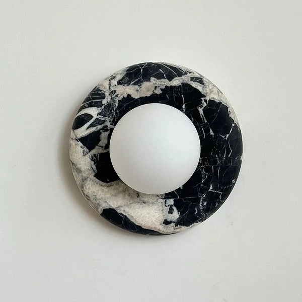 Modern Round Marble Wall Light