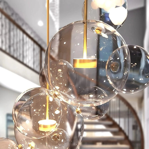 Jane Bubble Elegant Glass Pendants