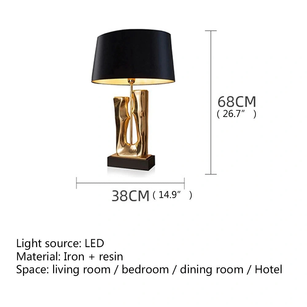 Golden Trunk Luxury Table Lamp