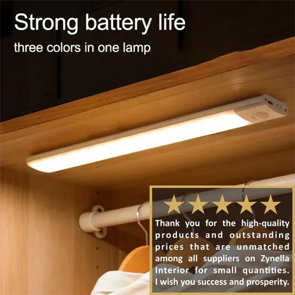 Zynella Stealth: Ultra-Slim Wireless Motion Sensor LED Strip