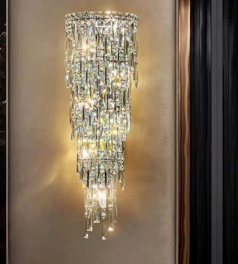 Crystal Rainfall Wall Lamp