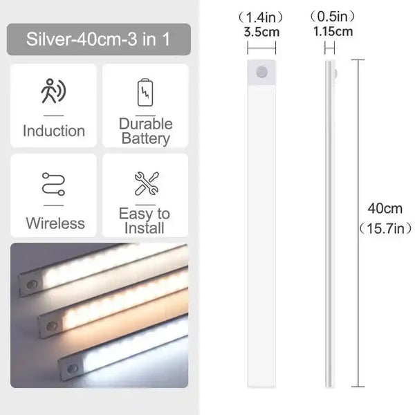 Zynella Stealth: Ultra-Slim Wireless Motion Sensor LED Strip