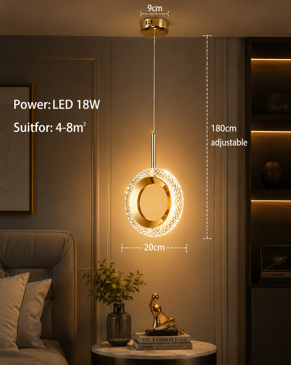 Zynella Modern LED Bedside & Corridor Pendant Light