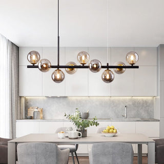 Customisable Visage chandelier Modern  Sleek Linear Suspension Light