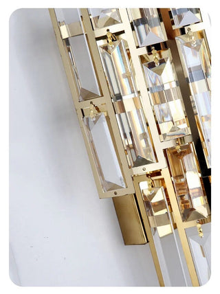Shanice Crystal Wall Lamp Opulent Modern  Luxury Gold Frame Light Fitting