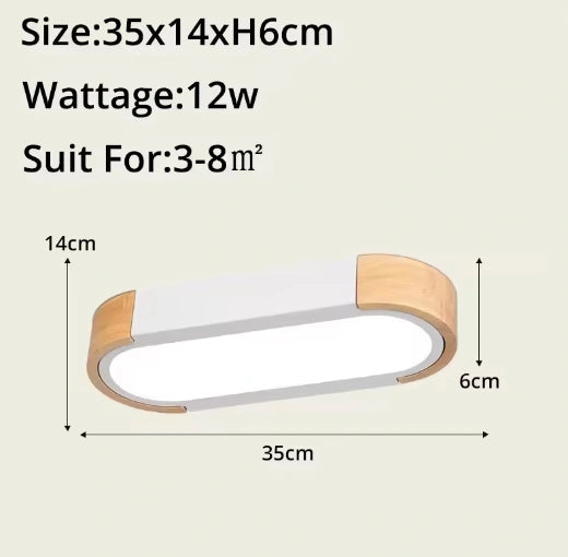 Ida Wooden Modern Ceiling Lamps
