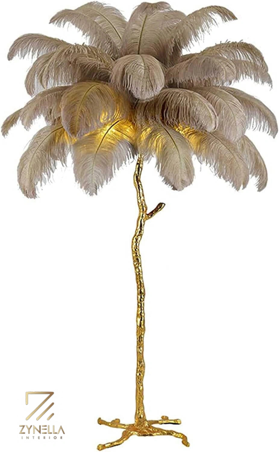 Faux Feather Classic Floor Lamp