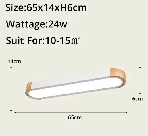 Ida Wooden Modern Ceiling Lamps