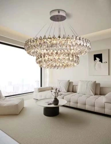 Celestial Glow K9 Crystal Chandelier
