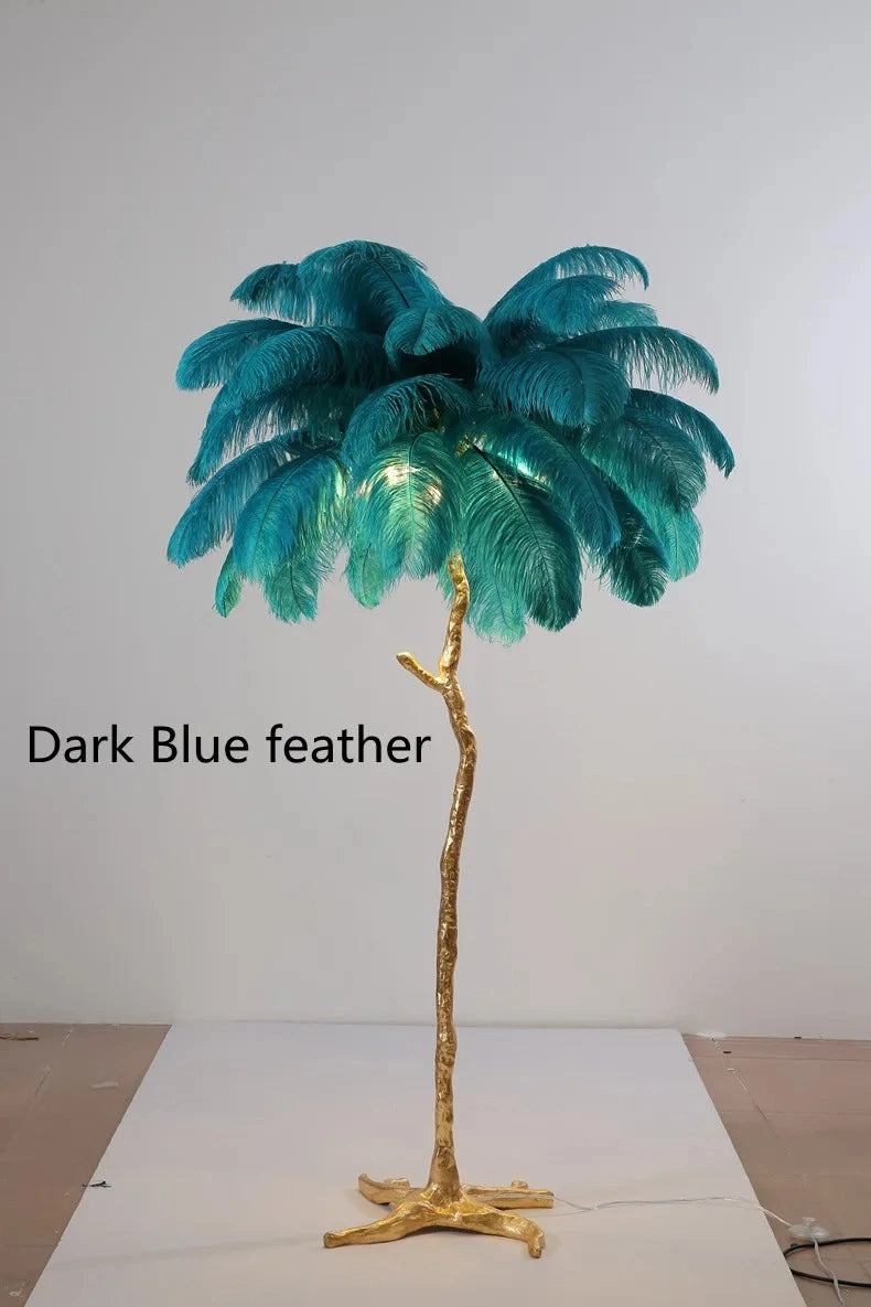 Faux Feather Classic Floor Lamp