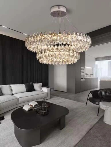 Celestial Glow K9 Crystal Chandelier