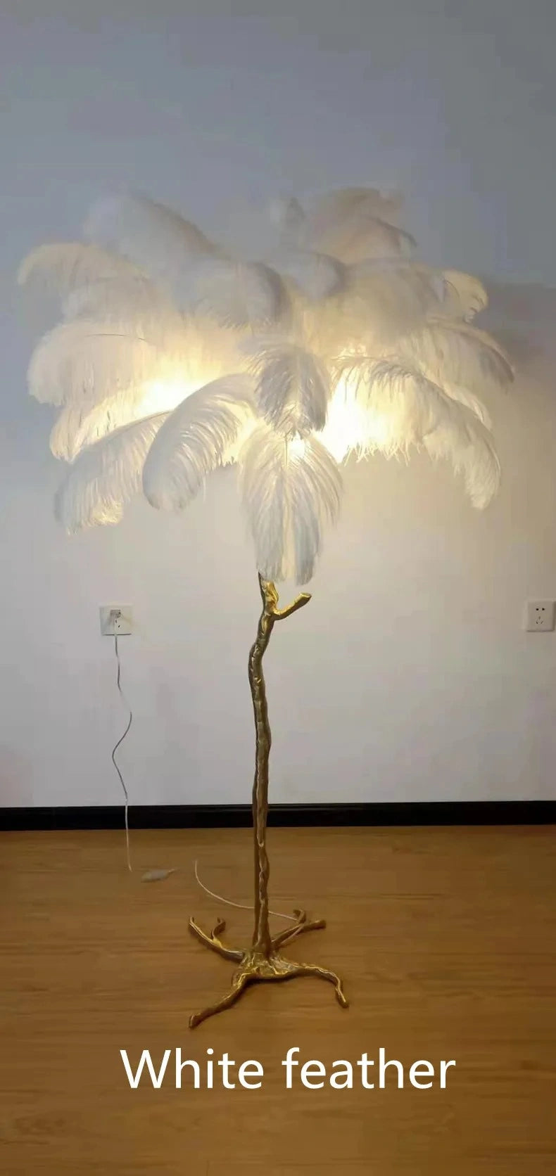 Faux Feather Classic Floor Lamp