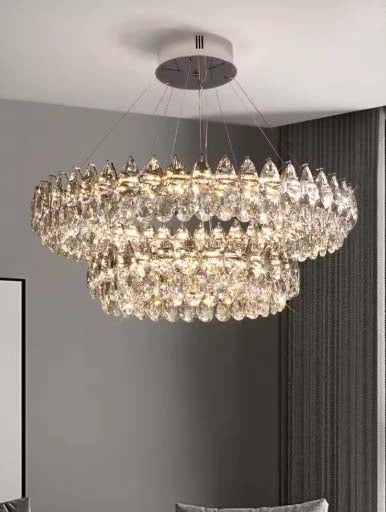 Celestial Glow K9 Crystal Chandelier