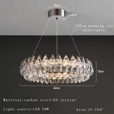 Celestial Glow K9 Crystal Chandelier