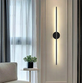 Zynella Black Tube Wall Lamp Modern Geometric Design Lamp